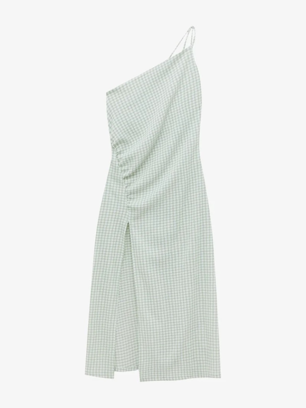 Pull & Bear Ecru Asymmetric Dress